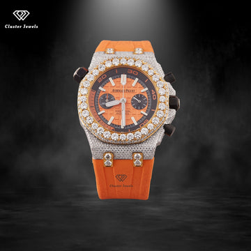 Chronograph Moissanite Diamond Hip Hop Iced Out Watch