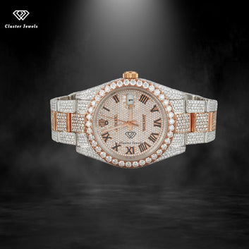 Fully Iced Out Hip Hop Moissanite Diamond Watch