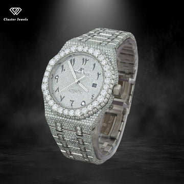 Moissanite Watch Automatic Hip Hop Iced Out Sapphire Crystal Watch